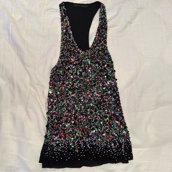 Harder Ackermann Multi Color Sequin Top Size XS - Picture 2 of 7